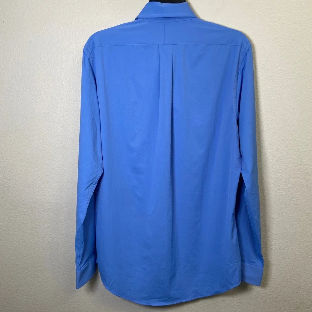 Polo Ralph Lauren Mens S Blue Performance Button Down Shirt NEW Classic Fit Logo